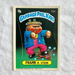 Garbage Pail Kids Card 1986 Topps - 112a Frank N. Stein